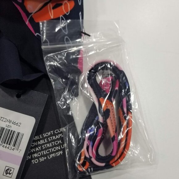 Tommy Hilfiger Ruffle Bandeau One Piece Swimsuit Size 6 - Picture 10 of 12